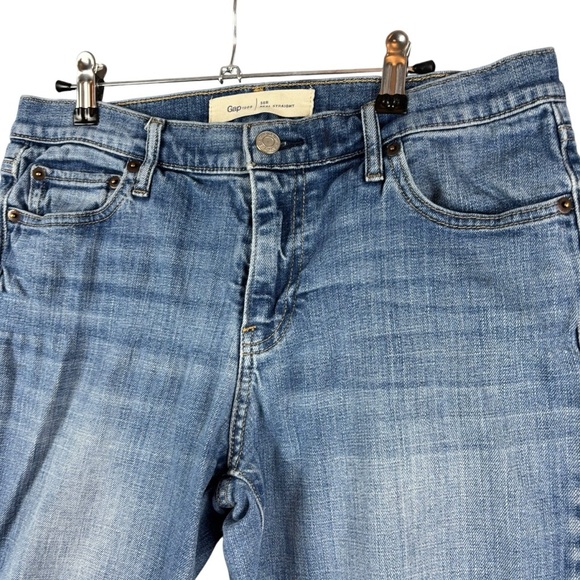 EUC GAP 1969 Light Blue Mid-rise Real Straight Leg Women's Jeans Sz 30 R - Picture 3 of 15